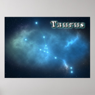 Taurus constellation poster