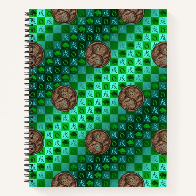 Taurus & Earth Dog Notebook (Front)