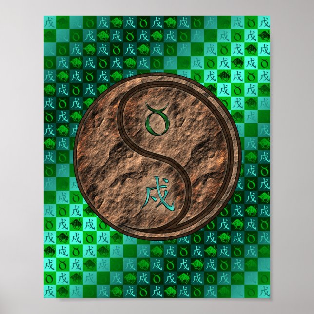 Taurus & Earth Dog Poster (Front)