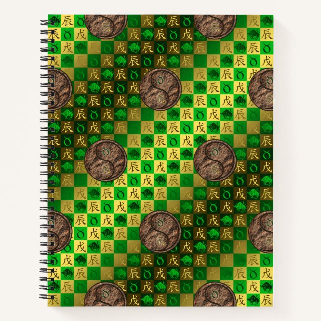 Taurus & Earth Dragon Notebook (Front)