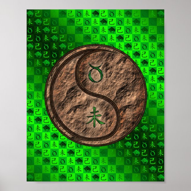 Taurus & Earth Goat Poster (Front)