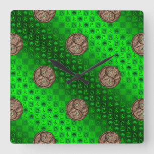 Taurus & Earth Goat Square Wall Clock