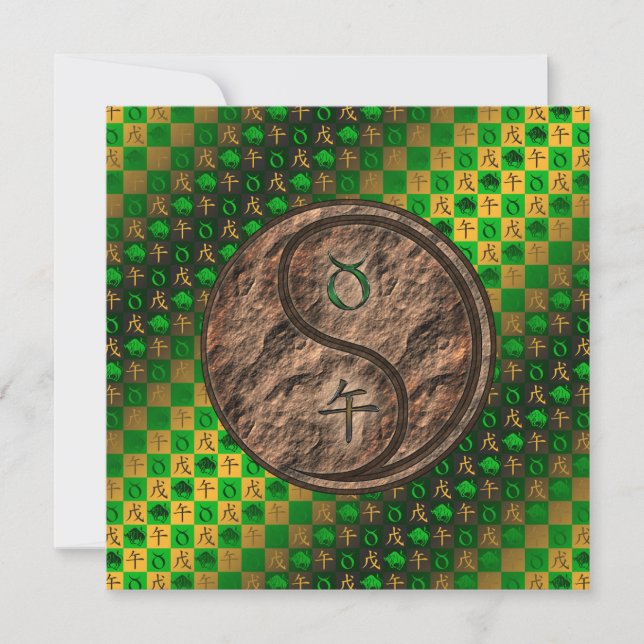 Taurus & Earth Horse Card (Front)