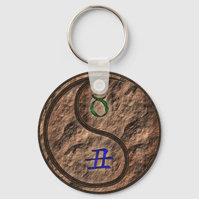 Taurus & Earth Ox Key Ring (Front)