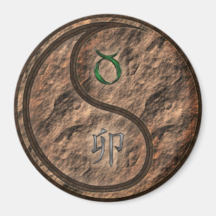 Taurus & Earth Rabbit Magnet