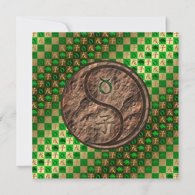 Taurus & Earth Rat Card (Front)