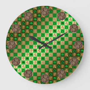 Taurus & Earth Rat Large Clock