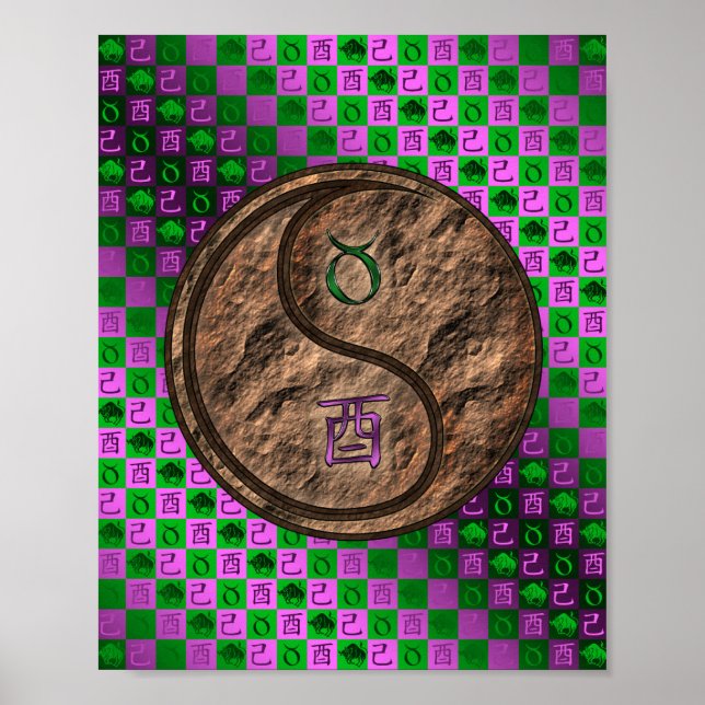 Taurus & Earth Rooster Poster (Front)