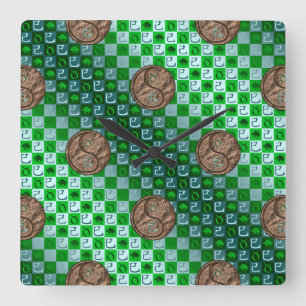 Taurus & Earth Snake Square Wall Clock