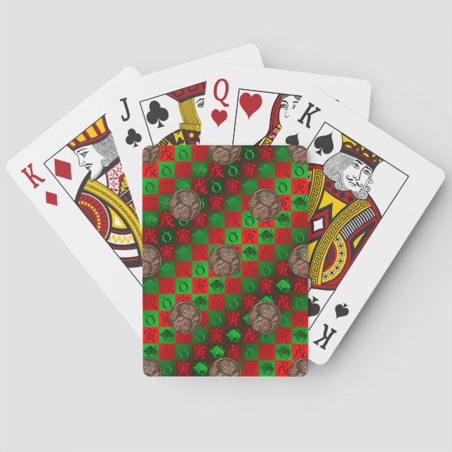 Taurus & Earth Tiger Playing Cards (Back)