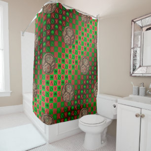 Taurus & Earth Tiger Shower Curtain