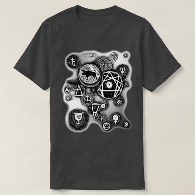 Taurus Esoteric Symbols T-Shirt (Design Front)