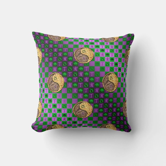 Taurus & Fire Boar Cushion (Front)