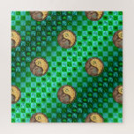 Taurus & Fire Dog Jigsaw Puzzle<br><div class="desc">For those born under the sign of Taurus in the Year of the Fire Dog.</div>