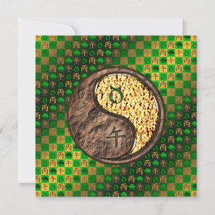 Taurus & Fire Horse Card