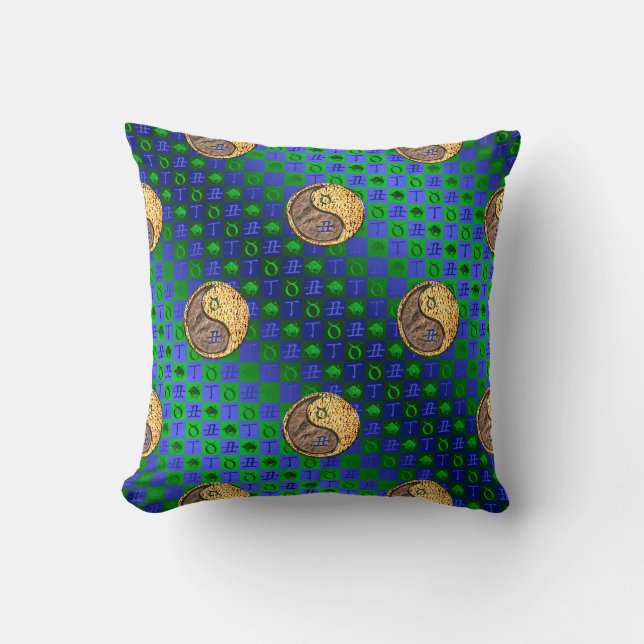 Taurus & Fire Ox Cushion (Front)