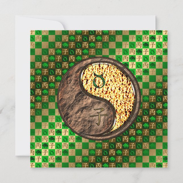 Taurus & Fire Rat Card (Front)