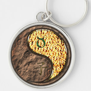 Taurus & Fire Rat Key Ring