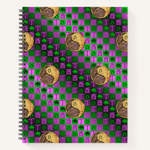 Taurus & Fire Rooster Notebook