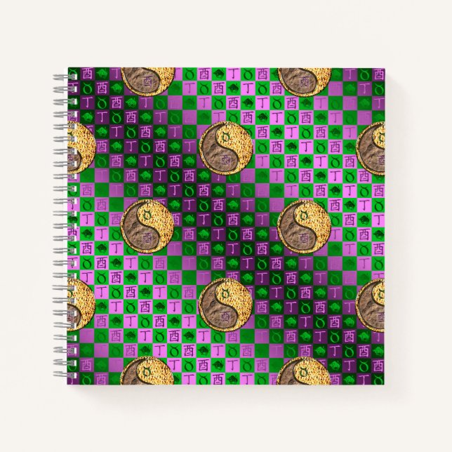 Taurus & Fire Rooster Notebook (Front)