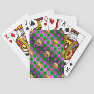 Taurus & Fire Rooster Playing Cards