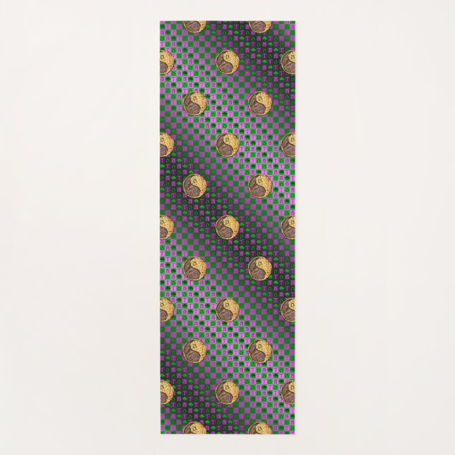 Taurus & Fire Rooster Yoga Mat (Front)