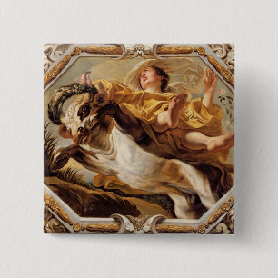 Taurus, from the Signs of the Zodiac 15 Cm Square Badge