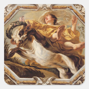 Taurus, from the Signs of the Zodiac Square Sticker