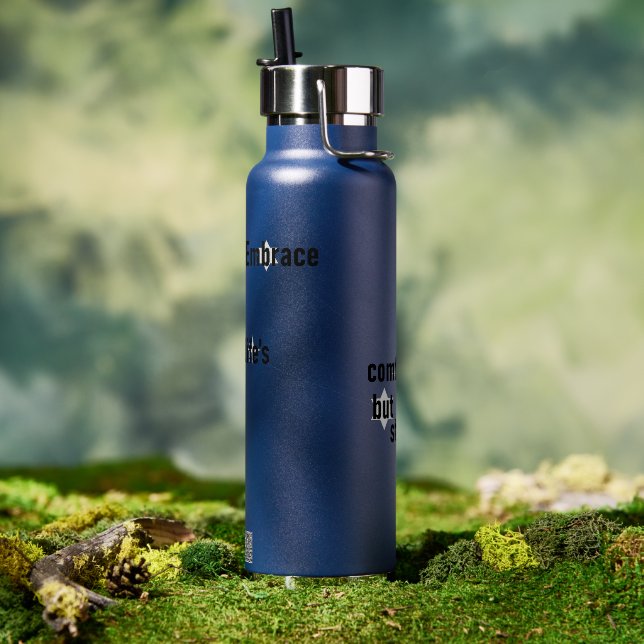 Taurus Fun & Inspiring Design for Daily Use & Gift Water Bottle (Outdoor (Rotated))