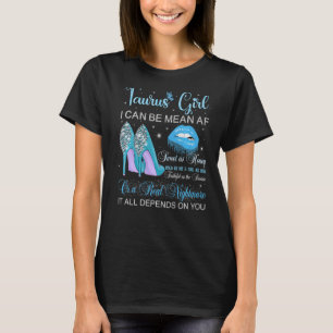 Taurus Girl Birthday High Heels Dripping Lips Butt T-Shirt