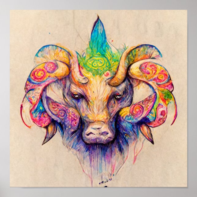Taurus is an earth sign poster (Front)