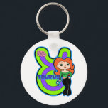 Taurus Keychain<br><div class="desc">Show all of your cosmic friends your love for Zodiac Girls,  purchase this Taurus keychain. Customise it to your style and colour of choice.</div>