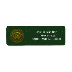 Taurus Mandala Address Label
