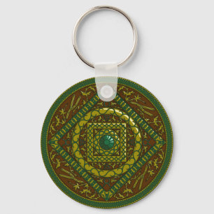 Taurus Mandala Keychain
