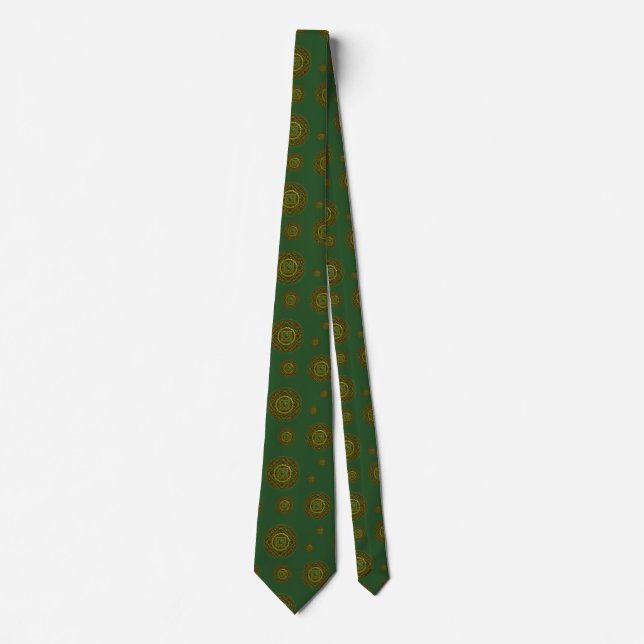 Taurus Mandala Men's Neck Tie (Front)