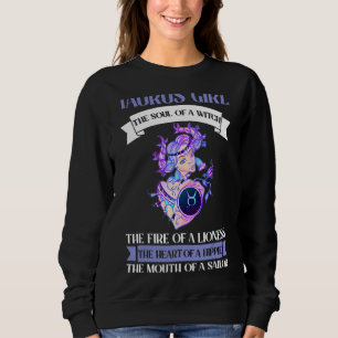 Taurus Merchandise Season Zodiac Sign Astrographic Sweatshirt
