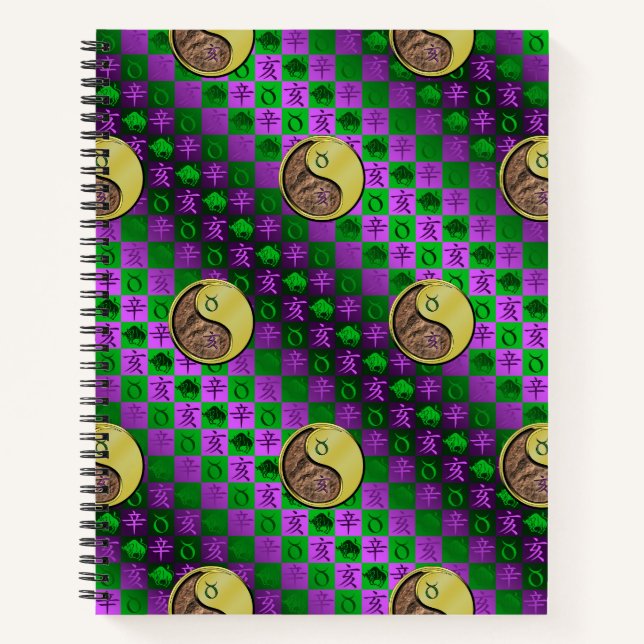 Taurus & Metal Boar Notebook (Front)