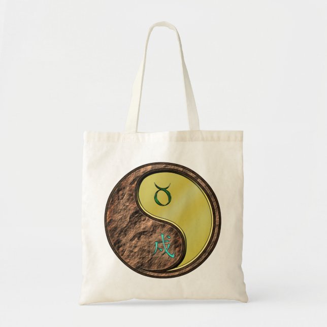 Taurus & Metal Dog Tote Bag (Front)