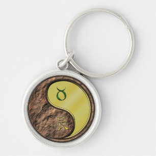 Taurus & Metal Dragon Key Ring