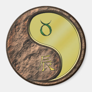 Taurus & Metal Dragon Magnet