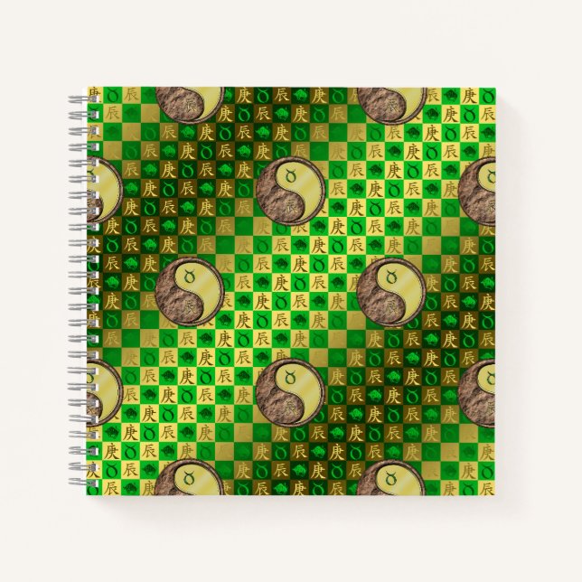 Taurus & Metal Dragon Notebook (Front)