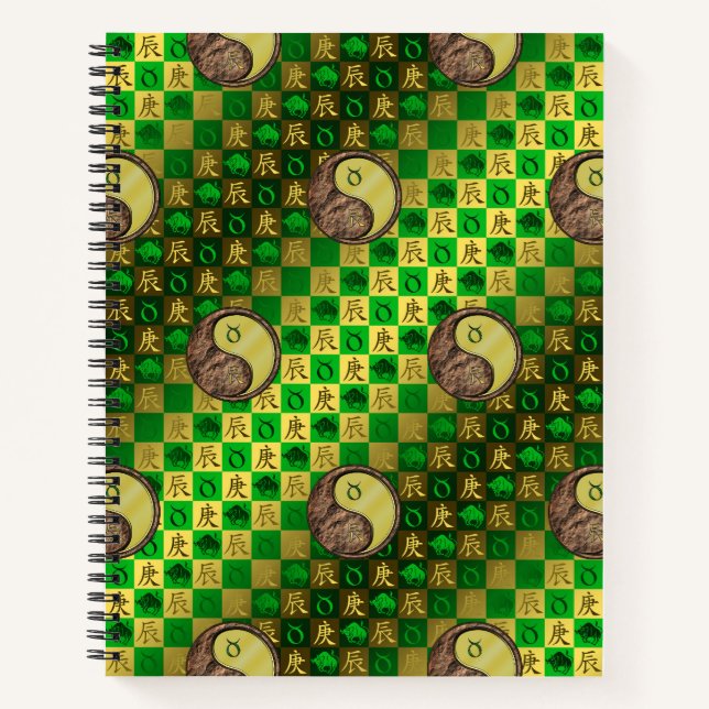 Taurus & Metal Dragon Notebook (Front)