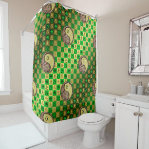 Taurus & Metal Dragon Shower Curtain