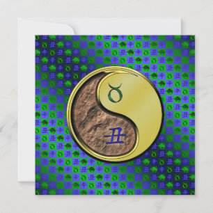 Taurus & Metal Ox Card