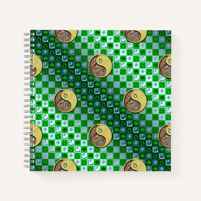 Taurus & Metal Snake Notebook (Front)