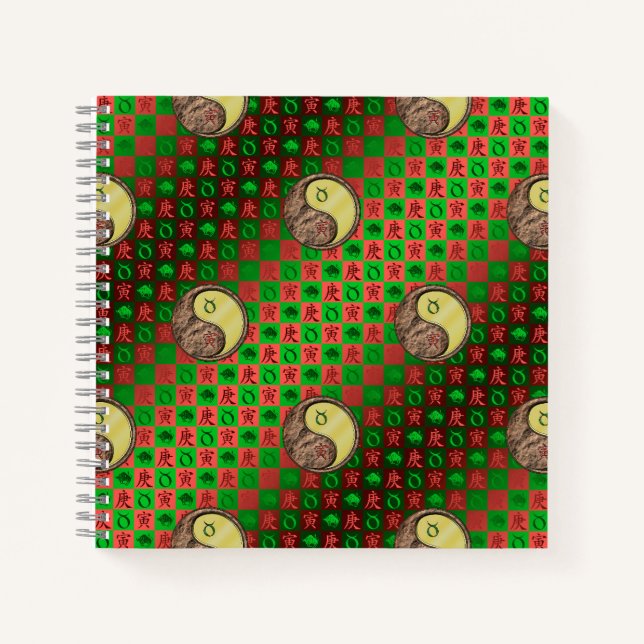 Taurus & Metal Tiger Notebook (Front)