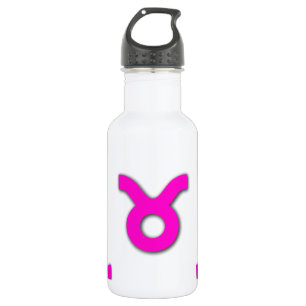 Taurus Pattern Pink 532 Ml Water Bottle