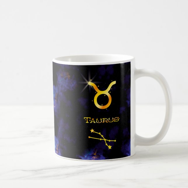 Taurus Personalised Mug Birthday Gift (Right)