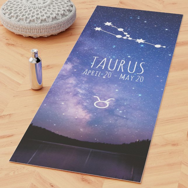 Taurus | Personalised Zodiac Astrology Yoga Mat (Creator Uploaded)