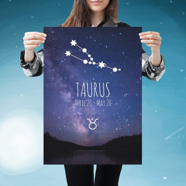Taurus | Personalised Zodiac Constellation Poster (Creator Uploaded)